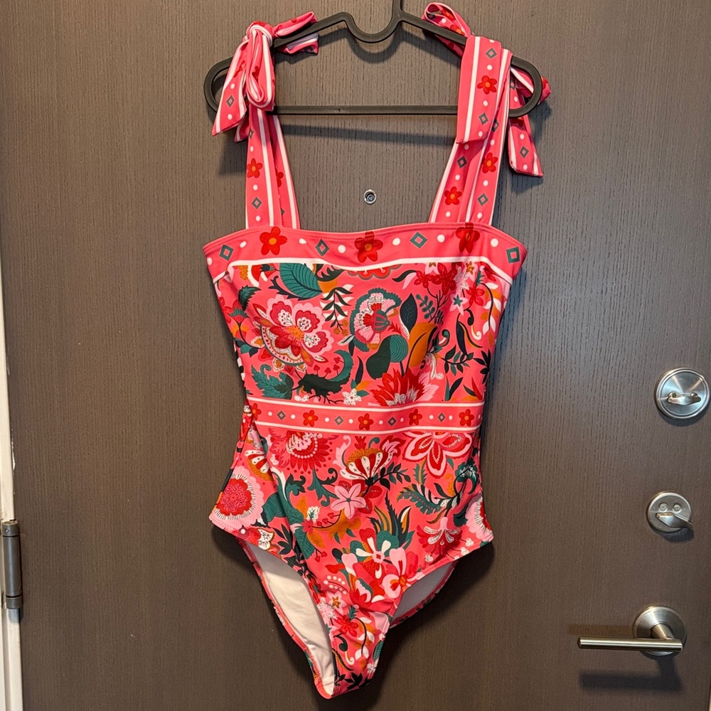 Floral women’s  Swimwear - Pink and Red
